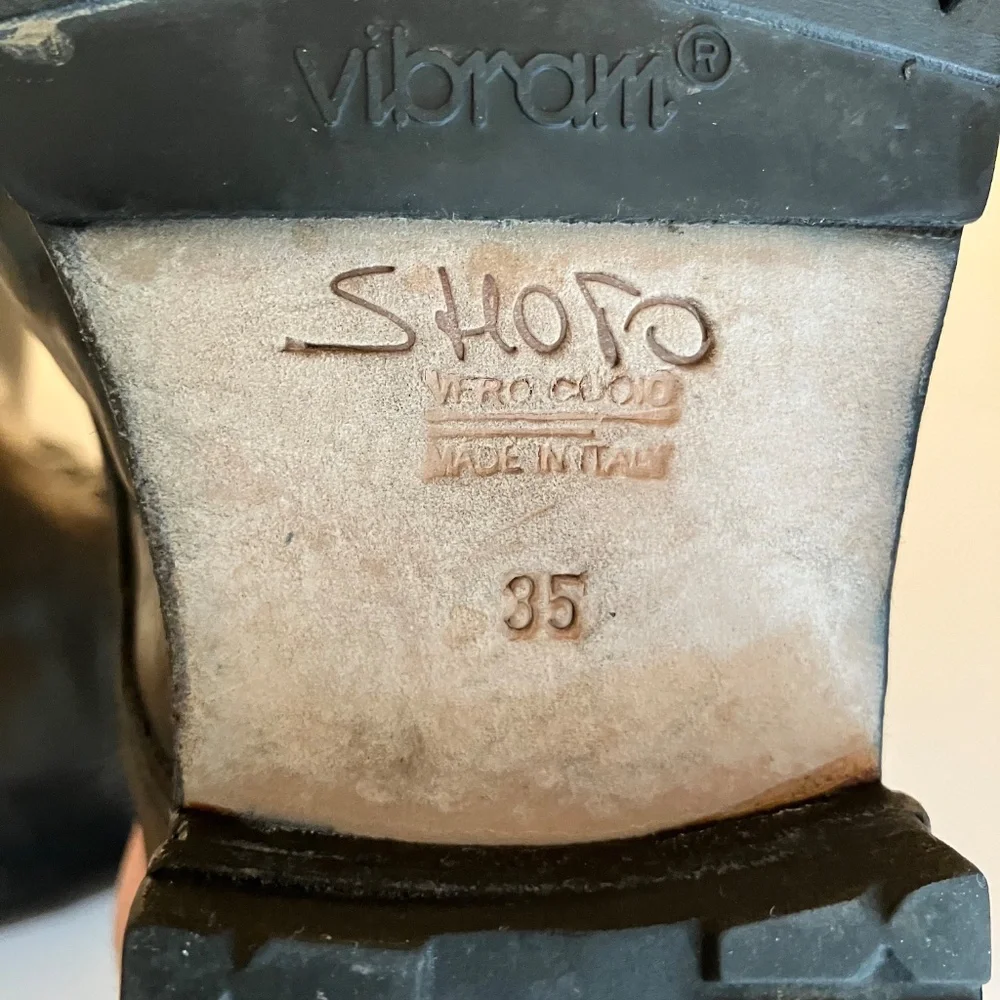 SHOTO Women's Black Italian Lace Up Boots Size eu35/us5 - Picture 2 of 8